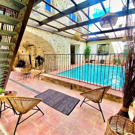 Gite De Groupe 9Ch Ou 3 Gites Independants De 3Ch - Patio Et Piscine Interieure Chauffee Toute L'Annee Vallon-Pont-dʼArc Zewnętrze zdjęcie