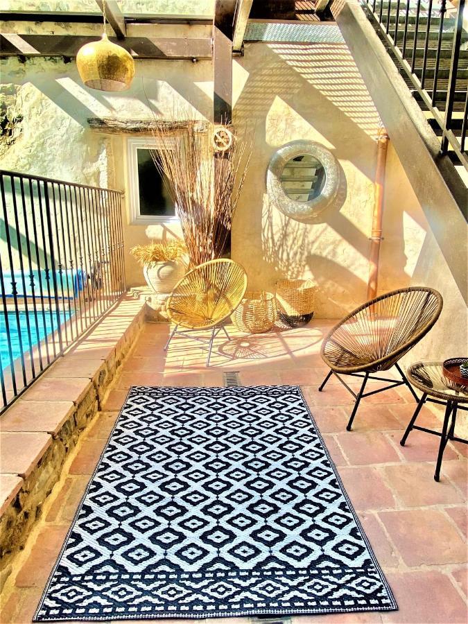 Gite De Groupe 9Ch Ou 3 Gites Independants De 3Ch - Patio Et Piscine Interieure Chauffee Toute L'Annee Vallon-Pont-dʼArc Zewnętrze zdjęcie