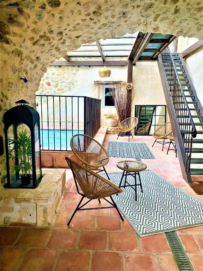 Gite De Groupe 9Ch Ou 3 Gites Independants De 3Ch - Patio Et Piscine Interieure Chauffee Toute L'Annee Vallon-Pont-dʼArc Zewnętrze zdjęcie